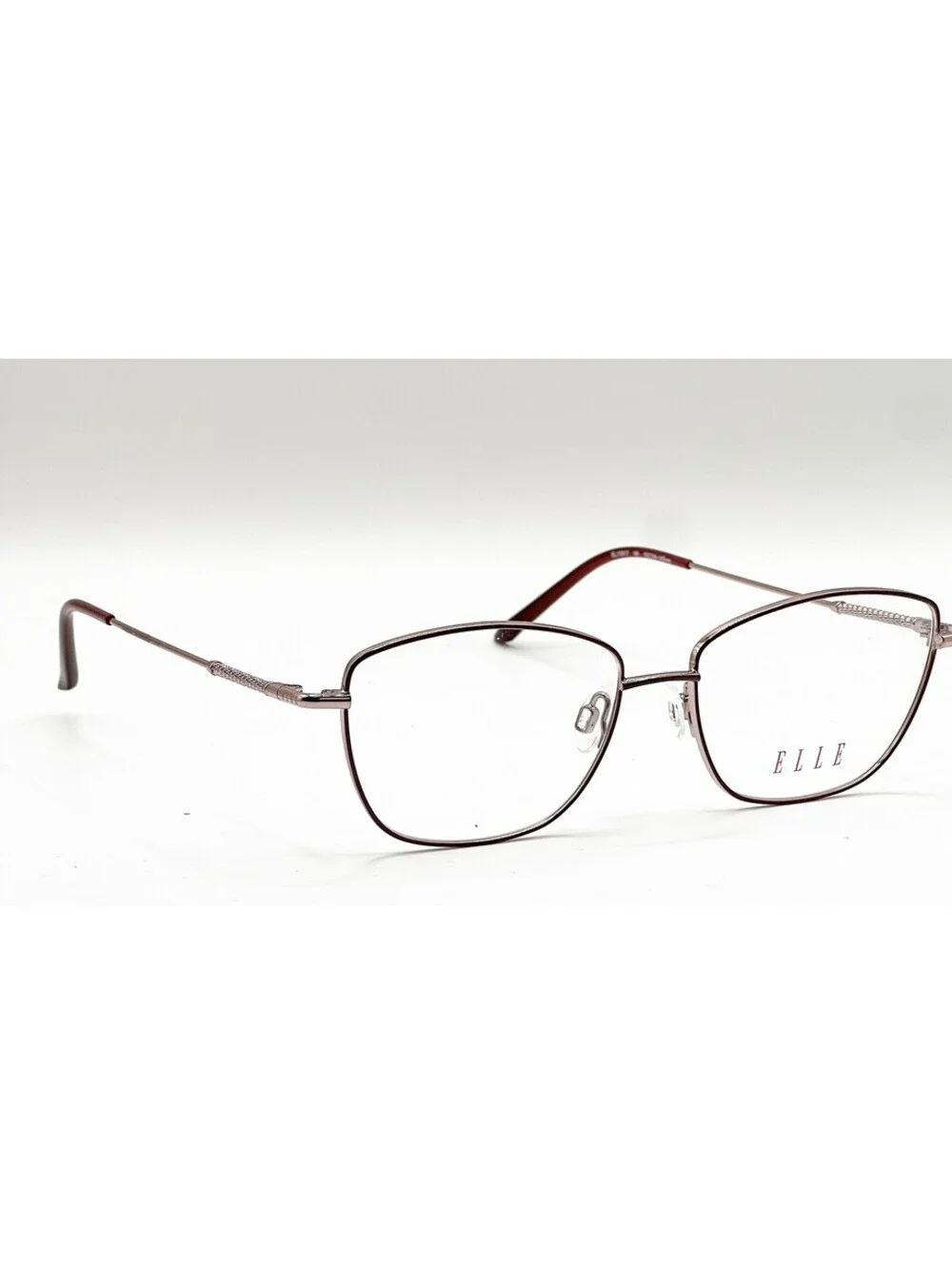Elle EL13517 WI Wine Square Authentic Eyeglass Frames 53-16-145